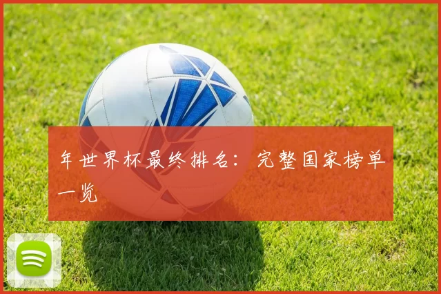 年世界杯最终排名:完整国家榜单一览