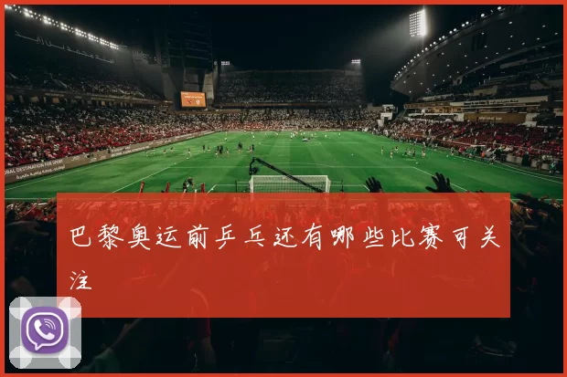 巴黎奥运前乒乓还有哪些比赛可关注